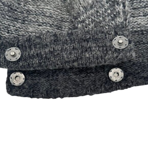 Calvin Klein Jeans Women's Large Gray 3/4 Length Sleeve Cropped Cardigan - Picture 10 of 10
